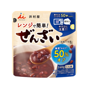井村屋 レンジで簡単 糖質・カロリー50%オフぜんざい 140g FCJ190F---イメージ1