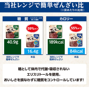 井村屋 レンジで簡単 糖質・カロリー50%オフぜんざい 140g FCJ190F---イメージ5