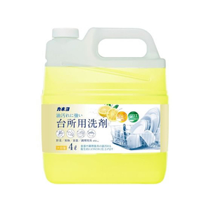カネヨ石鹸 台所用洗剤 グレープフルーツ 4L FC460RY-イメージ1