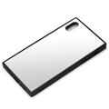 PGA iPhone XS Max用 ガラスハイブリッドケース シルバー PG-18ZGT02SV