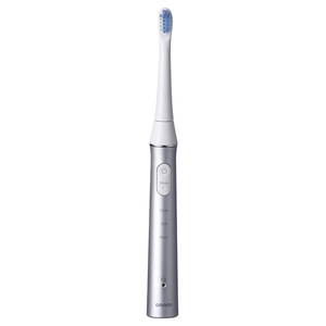 オムロン 音波式電動歯ブラシ メディクリーン シルバー HT-B322-SL-イメージ1