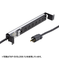 サンワサプライ サーバーラック用コンセントバー1U(15A) ブラック TAP-SVSL156-1U