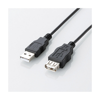 エレコム USB2．0延長ケーブル(3．0m) ブラック U2C-JE30BK