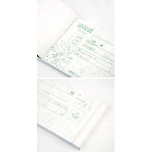 フロンティア 領収書 2枚複写 インボイス 青と黄の花 40組 FC346SU-RS-017-イメージ6