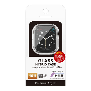 PGA Apple Watch Series 10 46mm用ガラスハイブリッドケース クリア PGAWTP46CL PGA Apple Watch Series 10 46mm用ガラスハイブリッドケース クリア PGAWTP46CL