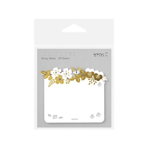 デザインフィル 付せん紙 型抜き 箔 花柄 FCU3387-19083006-イメージ1
