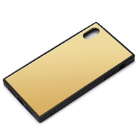 PGA iPhone XS Max用 ガラスハイブリッドケース ゴールド PG-18ZGT03GD