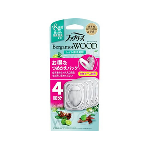 Ｐ＆Ｇ ファブリーズ トイレ用消臭剤 ベルガモットウッド 詰替 4個 FC999TE-イメージ1
