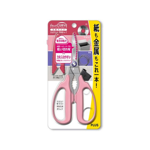プラス はさみ フィットカットカーブ 万能はさみ ピンク 34-632 F607686-34-632SC-175PM-イメージ2