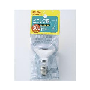 エルパ ミニレフ球 E17口金 30W 1個入り G-90H(F)-イメージ1