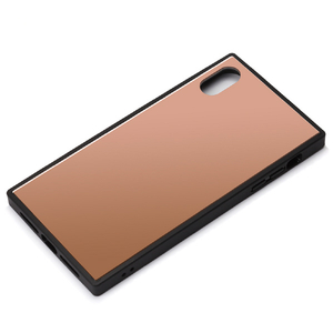 PGA iPhone XS Max用 ガラスハイブリッドケース ピンク PG-18ZGT04PK-イメージ1