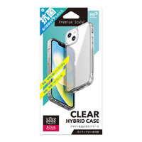 PGA iPhone 14用抗菌ハイブリッドケース クリア PG-22KPT06CL