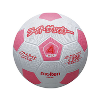 モルテン ライトサッカー 軽量4号球 白×ピンク FCJ765D-LSF4P