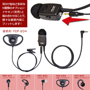 FRC PTTマイク(スマートフォン専用) イヤホン別売 ABLEON AN-26-イメージ5