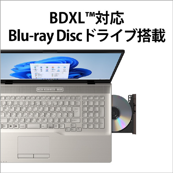 富士通 ノートパソコン e angle select LIFEBOOK NHシリーズ シャンパンゴールド FMVN90H1GE 搭載 Core i7 12700H Windows Home グラフィックス ×1