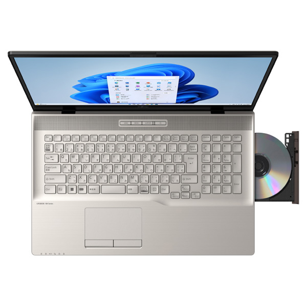 富士通 ノートパソコン e angle select LIFEBOOK NHシリーズ シャンパンゴールド FMVN90H1GE 搭載 Core i7 12700H Windows Home グラフィックス ×1