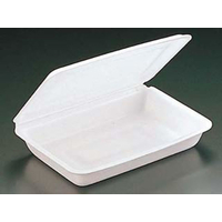 リスパック 弁当容器 折り蓋 中B 白 リスパック 100枚 FCG761V-00046860