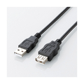 エレコム USB2．0延長ケーブル(5．0m) ブラック U2C-JE50BK