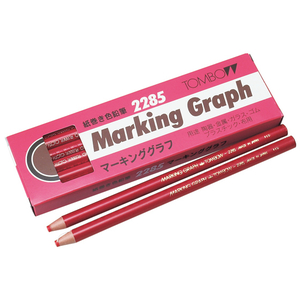トンボ鉛筆 マーキンググラフ 赤 12本 赤1ダース(12本) F802053-2285-25-イメージ1
