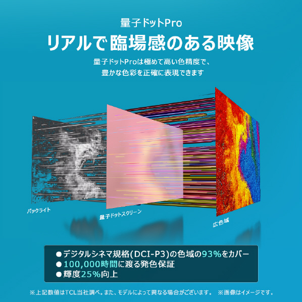 TCL 75V型4Kチューナー内蔵4K対応液晶テレビ C655シリーズ 75C655 Dolby 4K ×2 0を1系統対応 スタンド含む