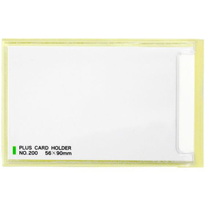 プラス 粘着剤付 カードホルダー スティキット 90×56mm100枚 FCC8505-33715/NO.200-イメージ1