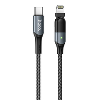 JTT 180°回転コネクタPDケーブル Type-C to iOS 120cm ブラック U100180RTCICBK