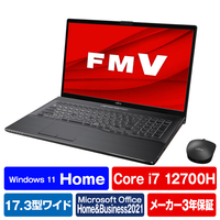 富士通 ノートパソコン e angle select LIFEBOOK NHシリーズ ブライトブラック FMVN90H1BE