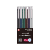 サクラクレパス ボールサインiDシングル05 6色セット FCJ916S-GBR405-6