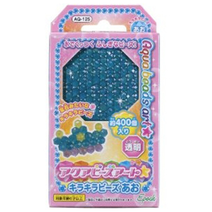エポック社 AQ-125 アクアビーズアート☆キラキラビーズ あお AQ125ｷﾗｷﾗﾋﾞ-ｽﾞｱｵ-イメージ1
