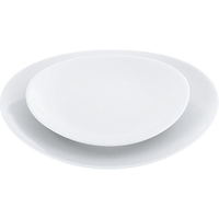 江部松商事 EBM/磁器 中華・洋食兼用食器 白楕円深皿 17cm FC427LX-8179590