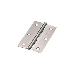 トラスコ中山 TRUSCO　ステンレス製中厚蝶番　ナイロンリング入　全長89mm ST-999NR-89HL-イメージ1