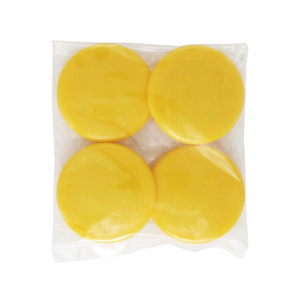 ミツヤ カラーマグネット 40mm 黄 4個入×100 FC12827-CM40-4P-YL-イメージ1