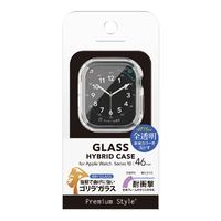 PGA Apple Watch Series 10 46mm用ガラスハイブリッドケース クリア PGAWTPG46CL