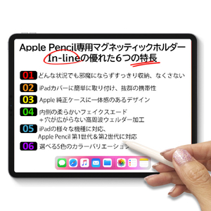 All Button In-line Apple Pencil専用マグネットホルダー ピンクサンド AB16691-イメージ6