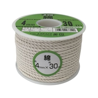 ユタカメイク ロープ 綿ロープボビン巻 4φ×30m FC743GK-3676439