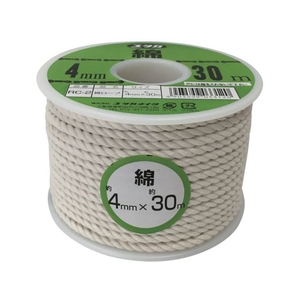 ユタカメイク ロープ 綿ロープボビン巻 4φ×30m FC743GK-3676439-イメージ1