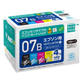 エコリカ リサイクルインク 4色パック FC230SJ-ECI-EIB07B-4P