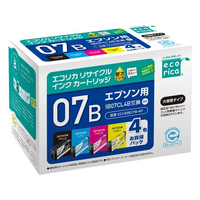 エコリカ リサイクルインク 4色パック FC230SJ-ECI-EIB07B-4P