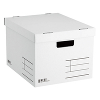 コクヨ 収納ボックス〈NEOS〉Lサイズ・フタ付 A4 ホワイト FC01559-A4-NELB-W