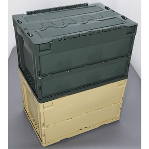 トラスコ オリコン　蓋つき折りたたみコンテナ　５０Ｌ　ＯＤ CT50-OD-イメージ8