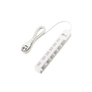 エレコム ほこり防止シャッター付 省エネタップ(6個口・3.0m) ホワイト T-E6A-2630WH エレコム ほこり防止シャッター付 省エネタップ(6個口・3.0m) ホワイト T-E6A-2630WH