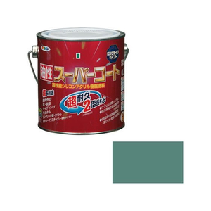 アサヒペン 油性スーパーコート 0.7L ヘリテージグリーン FC421NV-イメージ1