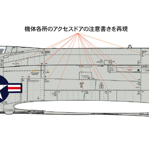 タミヤ 12692 1/48 F-4ファントムII 米海軍用アクセスドアデカールセット T12692ﾌｱﾝﾄﾑ2ｱｸｾｽﾄﾞｱﾃﾞｶ-ﾙ-イメージ2