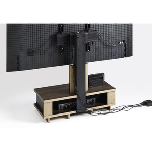 朝日木材 壁寄せテレビスタンド アッシュグレー WS-TNG800-AG-イメージ6