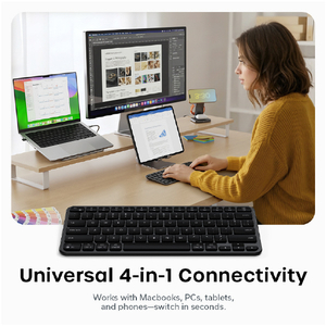 Satechi Sastechi Slim EX1 Wireless Keyboard US Layout (C-EN)スペースブラック PST-KEX1C-EN-イメージ10