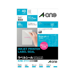 エーワン A-ONE.28693 ラベルシール(10シート/40片入り) |エディオン