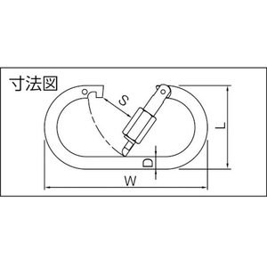 伊藤製作所 カラビナ ステン12L 2.45128035156 FC016FK-8187772-イメージ2