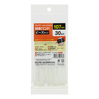エルパ ビーズバンド 107mm(30本入) ホワイト KBB-N100030(WH)