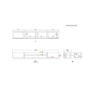 朝日木材 SP-WFL2410-DB ダークブラウン木目 SP-WFL2410-DB-イメージ10
