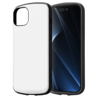 レイアウト iPhone 15 Plus用耐衝撃ケース ProCa ホワイト RT-P43AC3/W